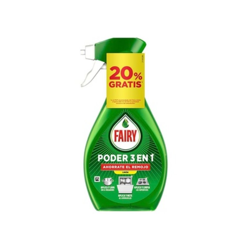 Fairy 3in1 Waterless Dishwashing Spray With Lemon Scent 500 Ml