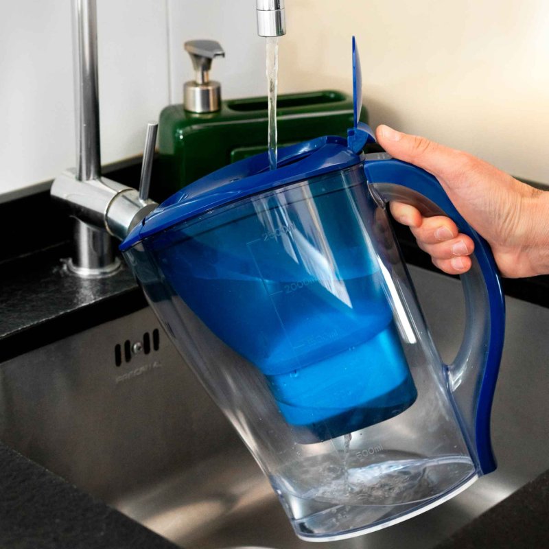 JATA HJAR1001 water filter Pitcher water filter 2.5 L Blue, Transparent