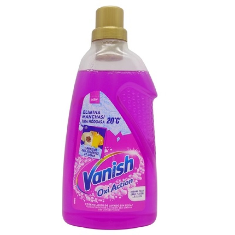 Vanish Gold Oxi Action Liquid 1500 Milliliters Pink Disinfectant By Vanish