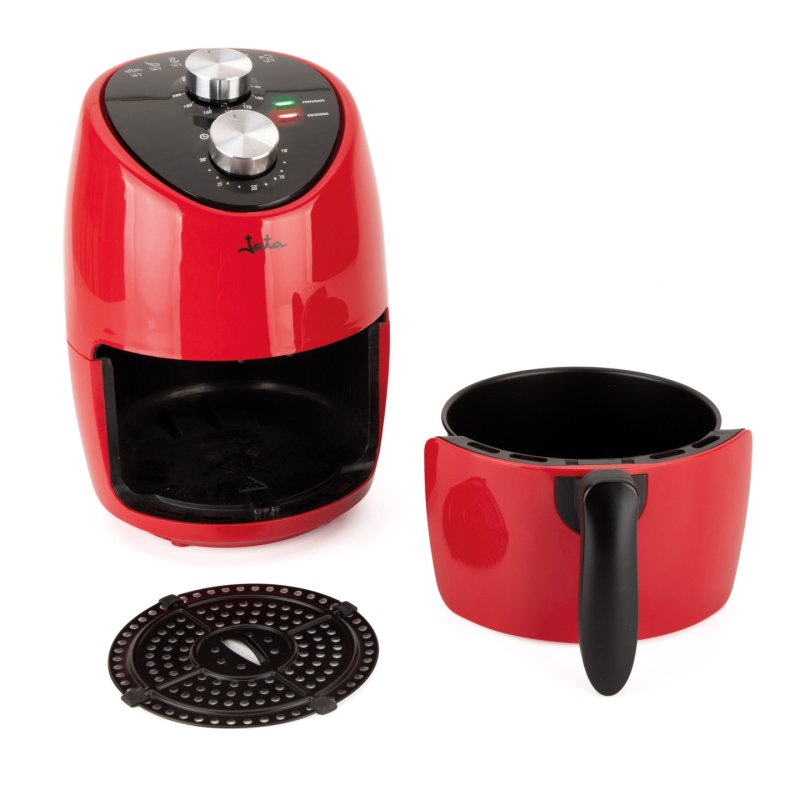 JATA JEFR1222 fryer Single 2 L Stand-alone 1000 W Hot air fryer Black, Red