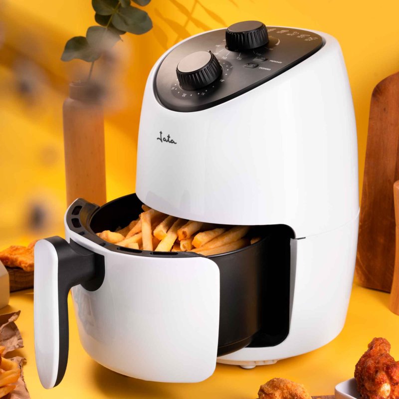 JATA JEFR1223 fryer Single 2 L Stand-alone 1000 W Hot air fryer Black, White