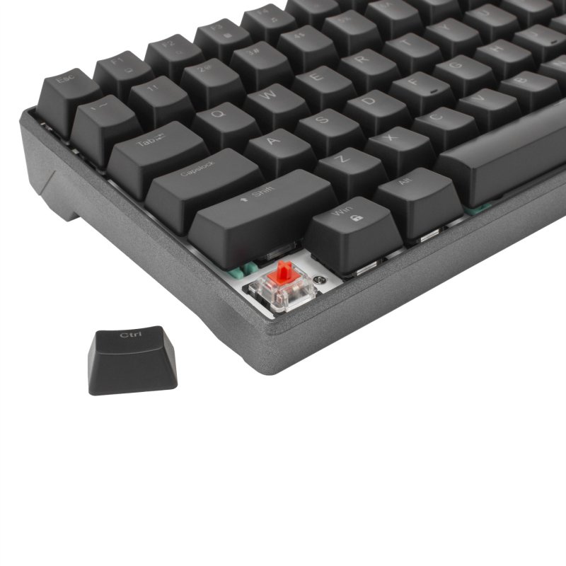 White Shark ESL-K2 KATANA clavier USB QWERTY Noir, Gris