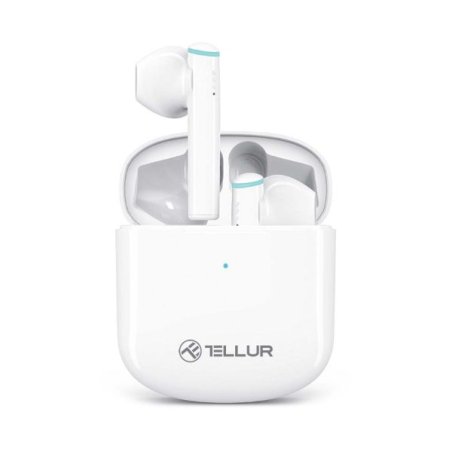 Tellur TLL511421 headphones/headset True Wireless Stereo (TWS) In-ear Calls/Music Bluetooth White