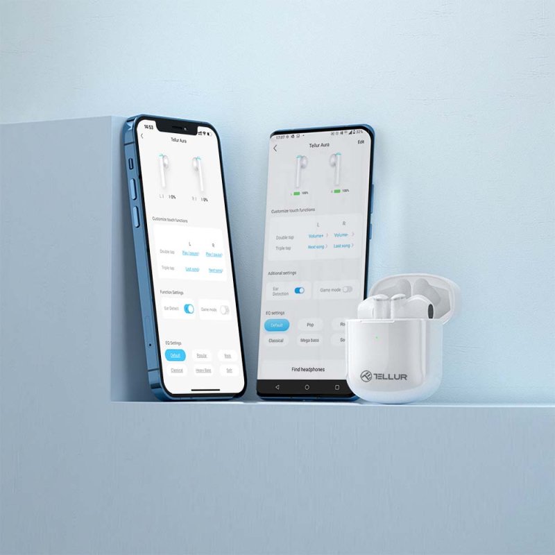 Tellur TLL511421 écouteur/casque True Wireless Stereo (TWS) Ecouteurs Appels/Musique Bluetooth Blanc