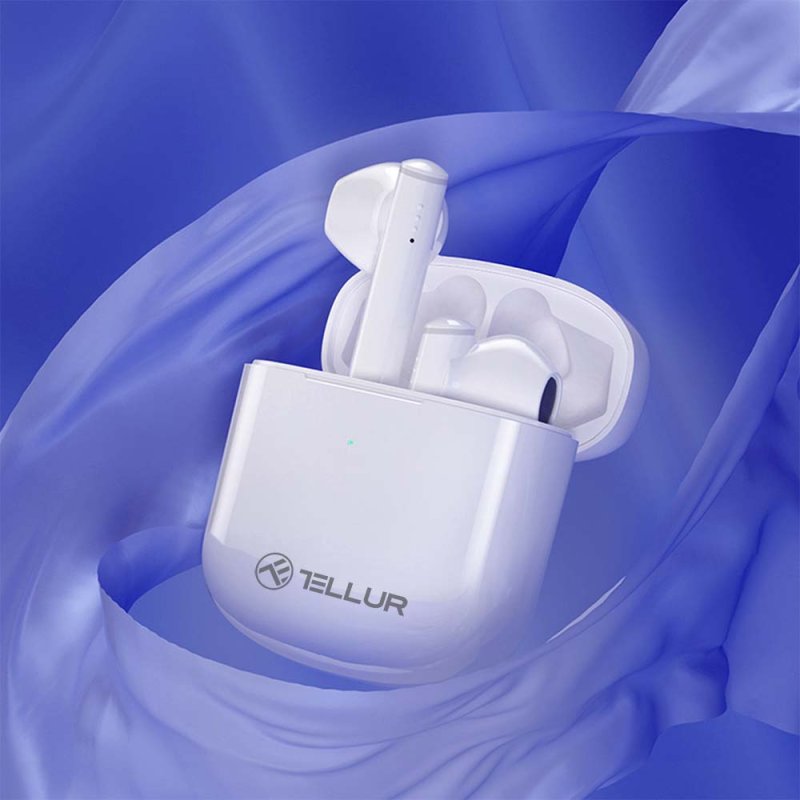 Tellur TLL511421 headphones/headset True Wireless Stereo (TWS) In-ear Calls/Music Bluetooth White