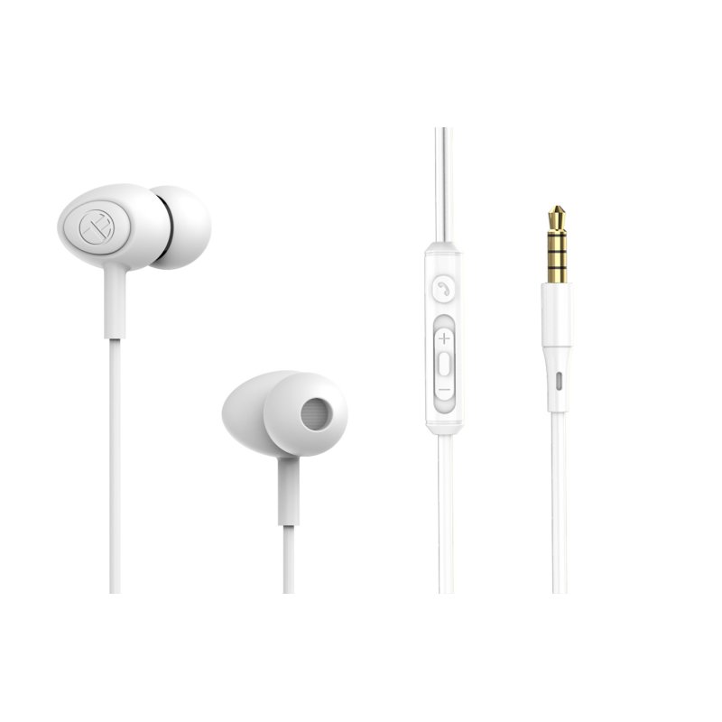 Tellur Basic Gamma wired in-ear headphones white