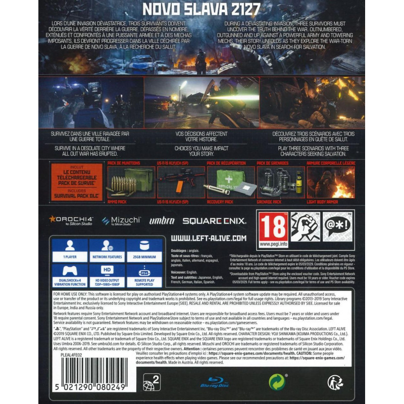 Left Alive Day-One edition