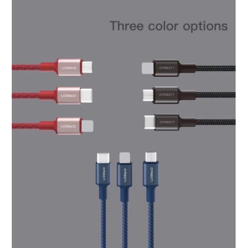 Orsen S9M USB A and Micro 2.1A 1m black