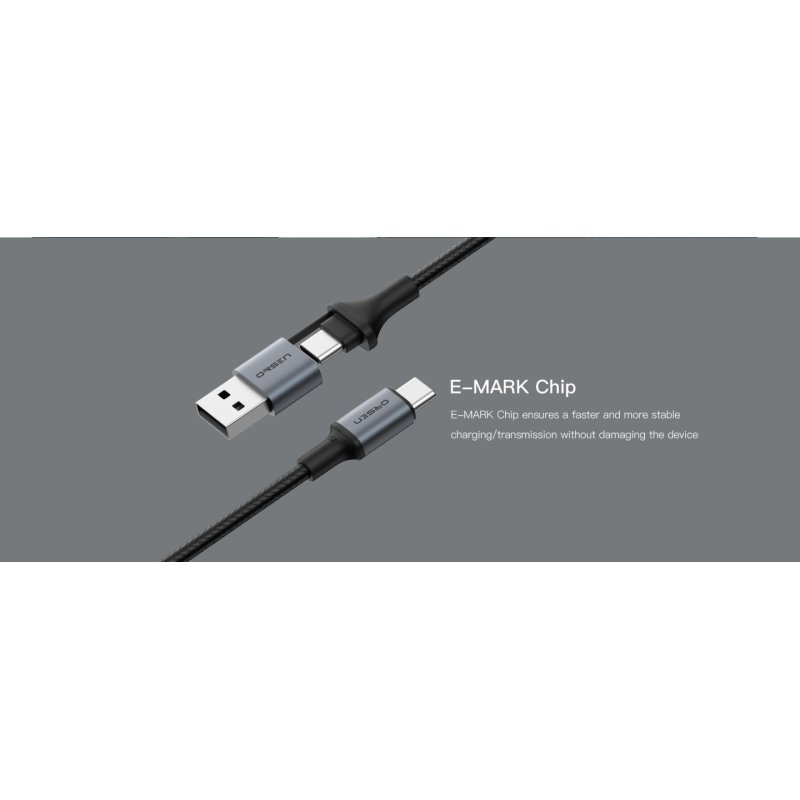 Orsen S8 2-IN-1 USB and Type-C 5A 1.5m black
