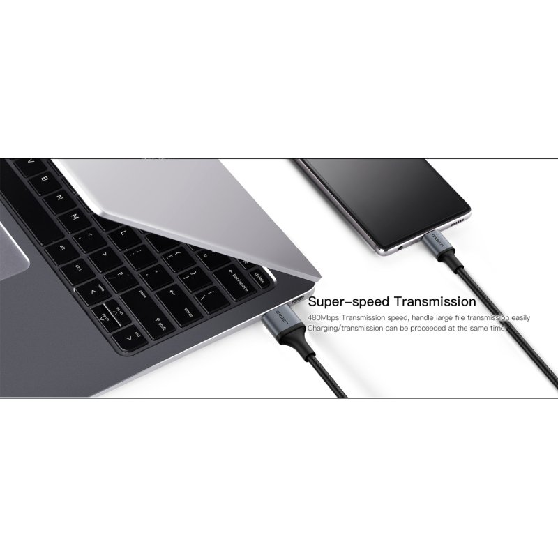 Orsen S8 2-IN-1 USB and Type-C 5A 1.5m black
