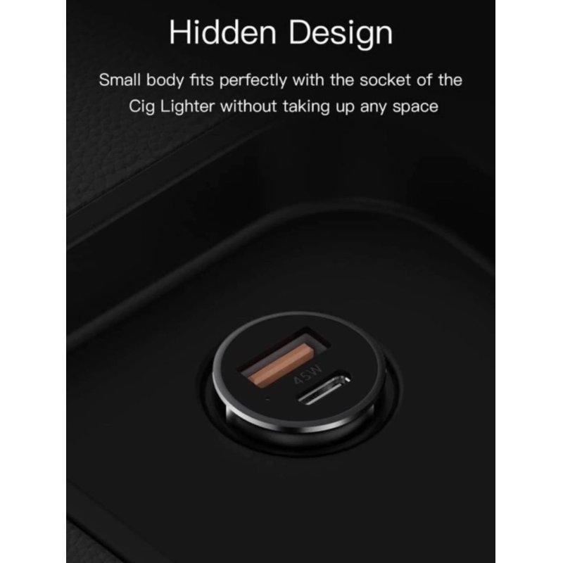 Orsen C8 45W Mini Car Charger black