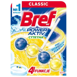 Bref Toilet Block Power Aktiv 50g Lemon