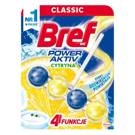 Bref Toilet Block Power Aktiv 50g Lemon