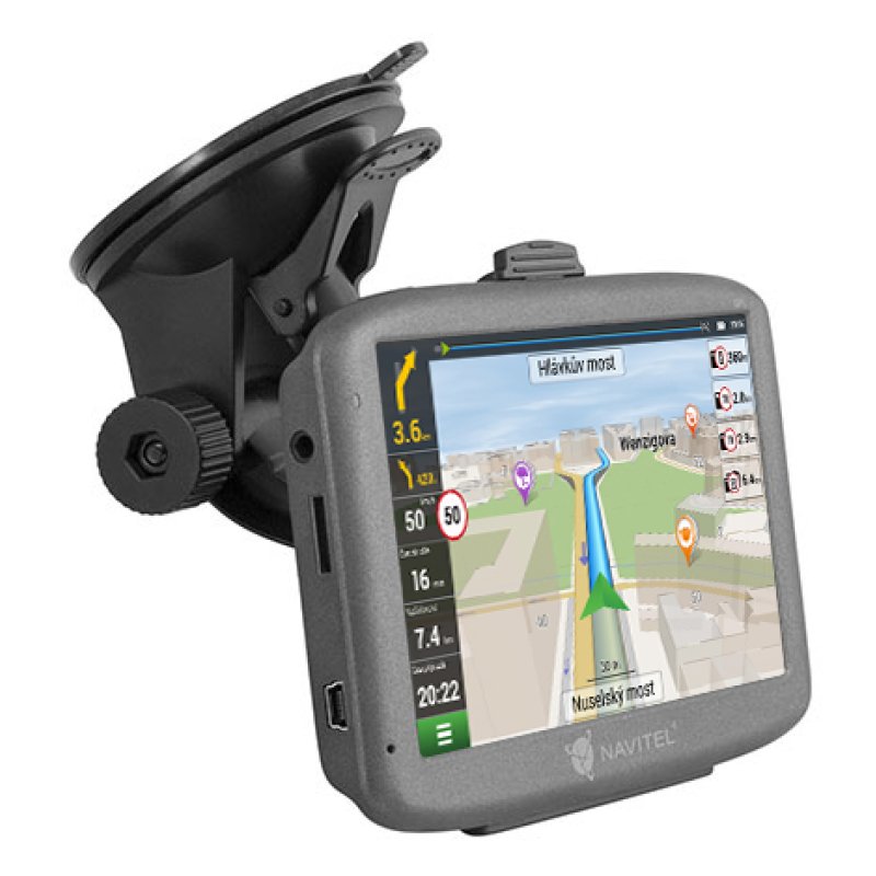 Navitel E501 navigateur Fixé 12,7 cm (5") TFT Écran tactile Gris