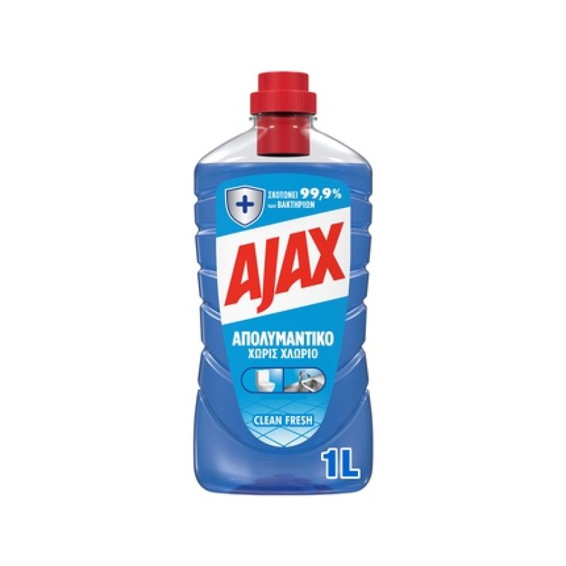 Ajax Liquid Floor Cleaner Chlorinefree Surface Disinfectant Clean Fresh 1 Liter