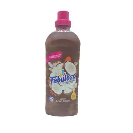 Fabuloso Concentrated Fabric Softener 1 Liter For 45 Washes Coconut & White Flowers