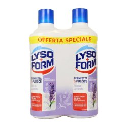 Lysoform Home Disinfects & Cleans Lavender Flowers 2 Pieces Of 1100 Milliliters