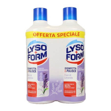 Lysoform Home Disinfects & Cleans Lavender Flowers 2 Pieces Of 1100 Milliliters