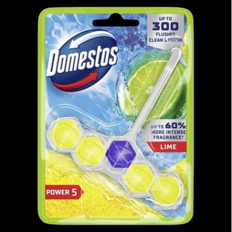 Unilever Domestos Toilet Bowl Block Power 5 Lime 1 X 50 G