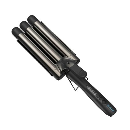 Revamp Progloss Deep Beach Waver Texturizing iron Warm Black 3 m