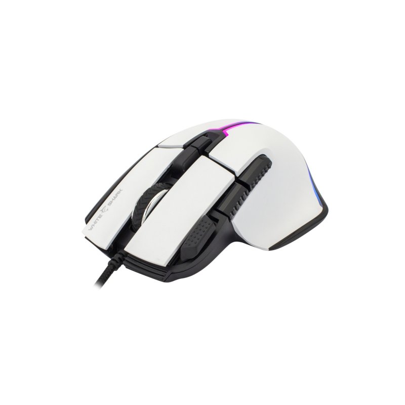 White Shark MARROK White mouse Right-hand USB Type-A Optical 12000 DPI