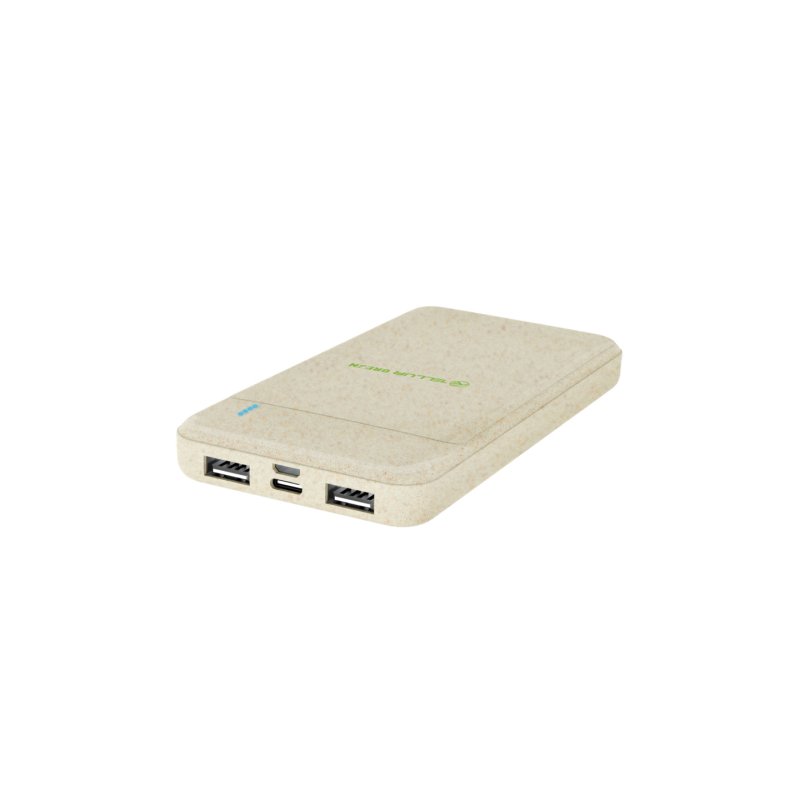 Tellur PD103 Green Power Bank 10000mAh, 2xQC3.0 + PD 18W cream