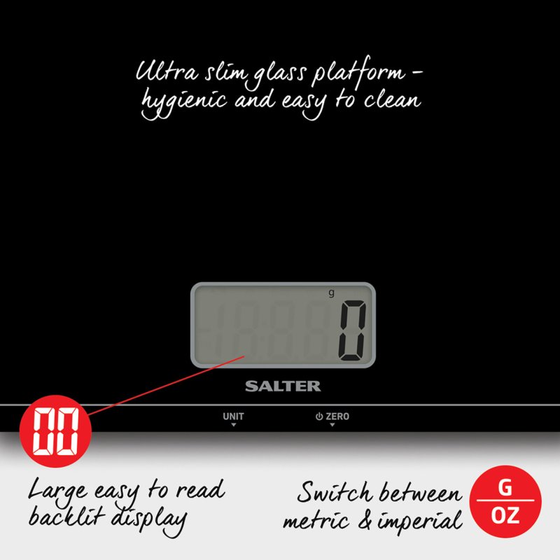 Salter 1172 BKDR Large Platform Digital Kitchen Scale