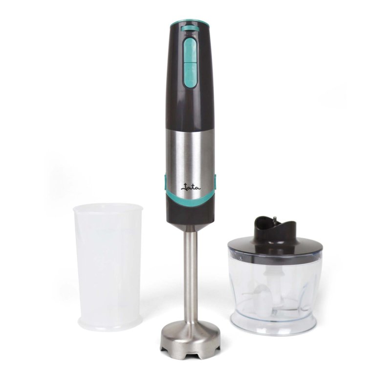 JATA JEBT1790 blender Mélangeur par immersion 800 W Noir, Bleu, Acier inoxydable