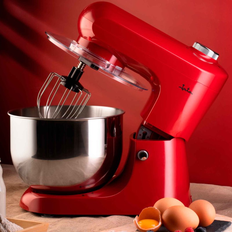 JATA JEMA1502 mixeur Robot mixer 1200 W Rouge, Acier inoxydable