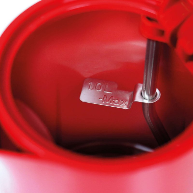 JATA JEHA1038 electric kettle 1 L 2200 W Red