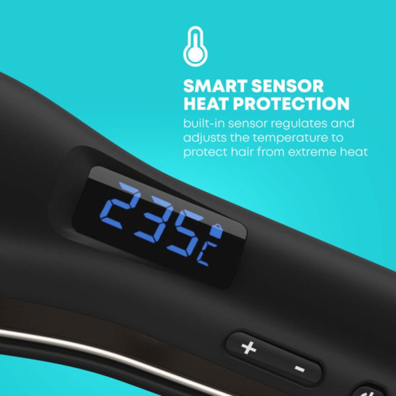 Revamp Progloss Hydro Shield X Shine Straightening iron Warm Black 3 m