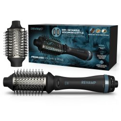 Revamp Progloss Volume & Style Hot Brush Style Brosse soufflante à air chaud À chaleur Noir 1000 W 3 m