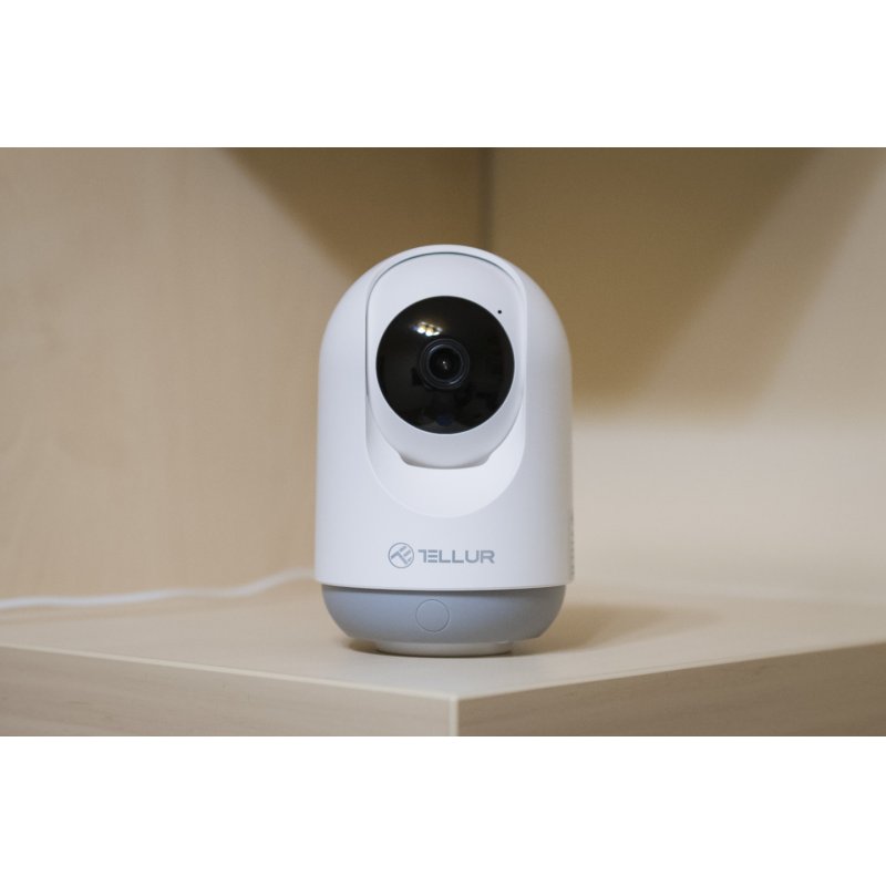 Tellur Smart WiFi Indoor Camera 3MP, UltraHD, Autotracking, PTZ white