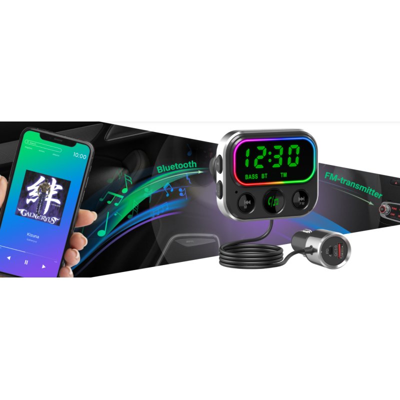 Navitel BHF06PRO FM transmitter Bluetooth Black