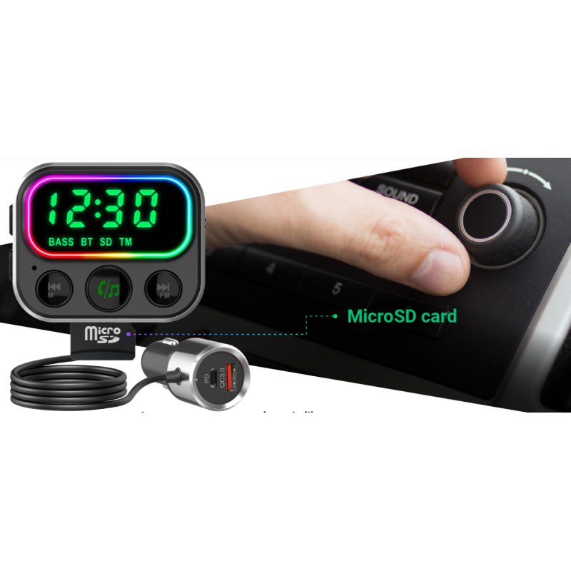 Navitel BHF06PRO transmetteur FM Bluetooth Noir