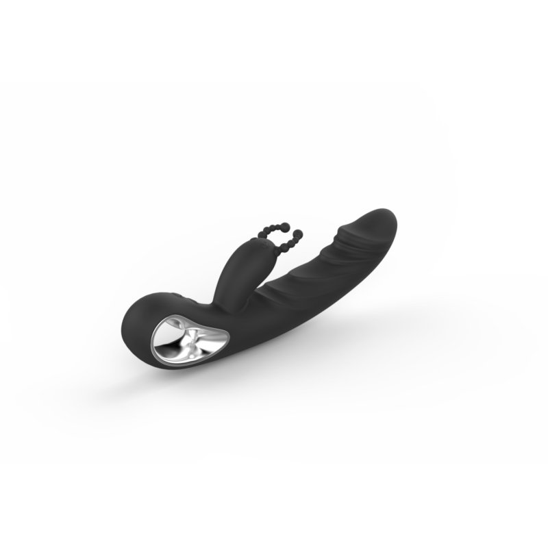 Erolab Cheeky Bunny G-spot & Clitoral Massager Black (ZYCP01b)