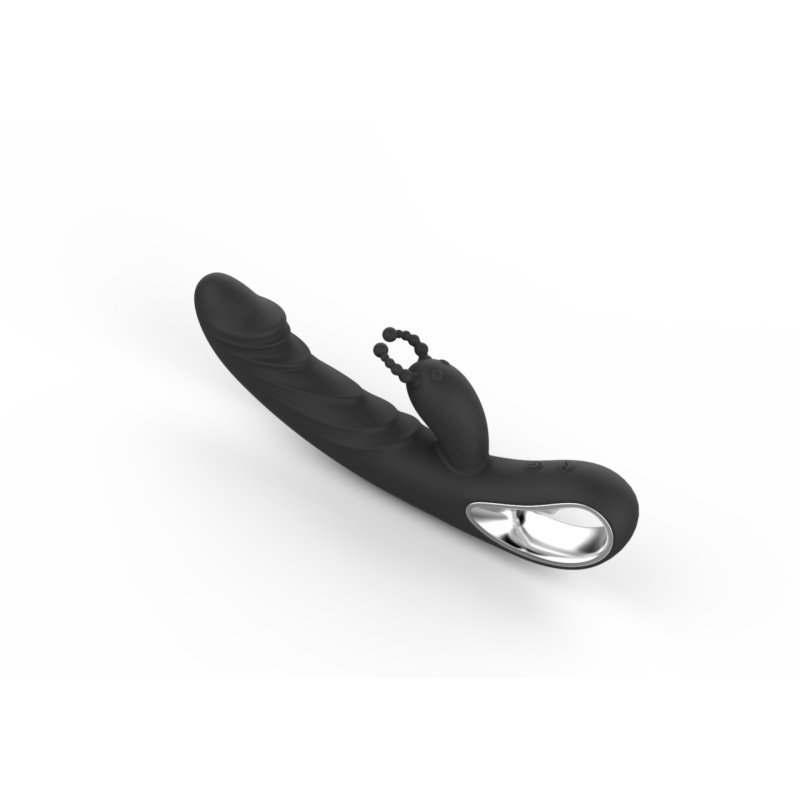 Erolab Cheeky Bunny G-spot & Clitoral Massager Black (ZYCP01b)