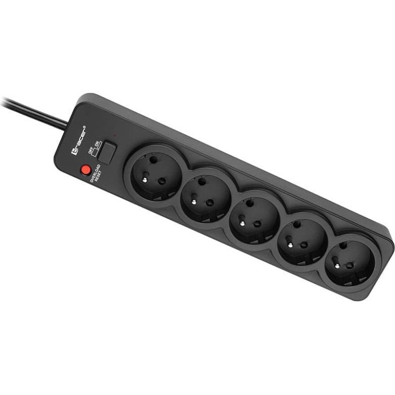 Tracer 46976 PowerGuard 1.8m Black (5 Outlets)