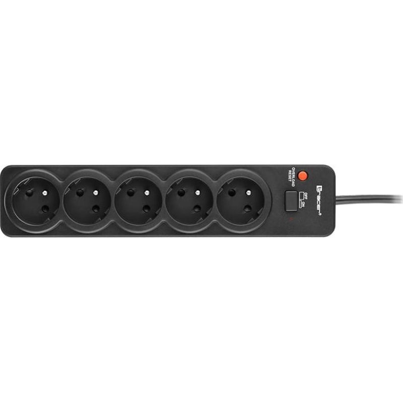 Tracer 46976 PowerGuard 1.8m Black (5 Outlets)