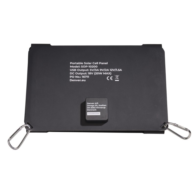 Denver SOP-10200 Panneau solaire 20 W Silicium monocristallin