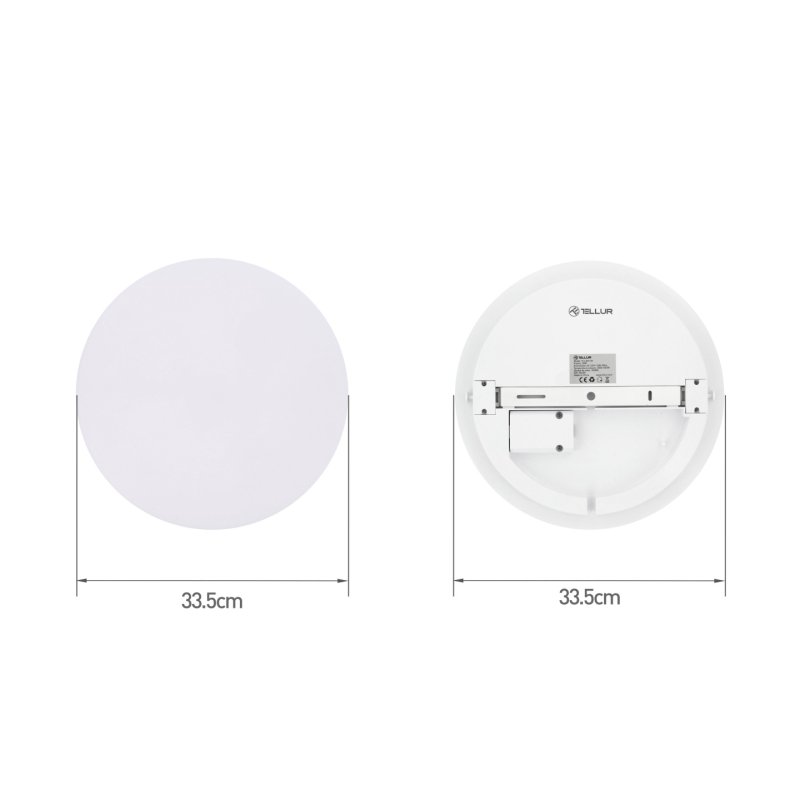 Tellur Smart WiFi Ceiling Light, RGB 24W, Round, White