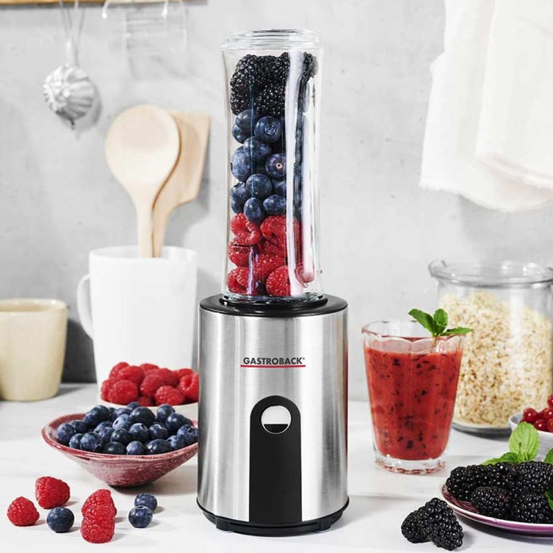 Gastroback Design Smoothie Maker Mix & Go 0.6 L Sport blender 300 W Stainless steel
