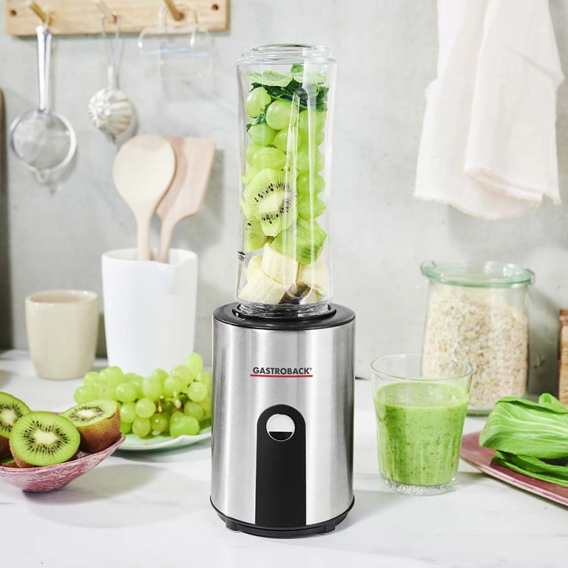 Gastroback Design Smoothie Maker Mix & Go 0.6 L Sport blender 300 W Stainless steel