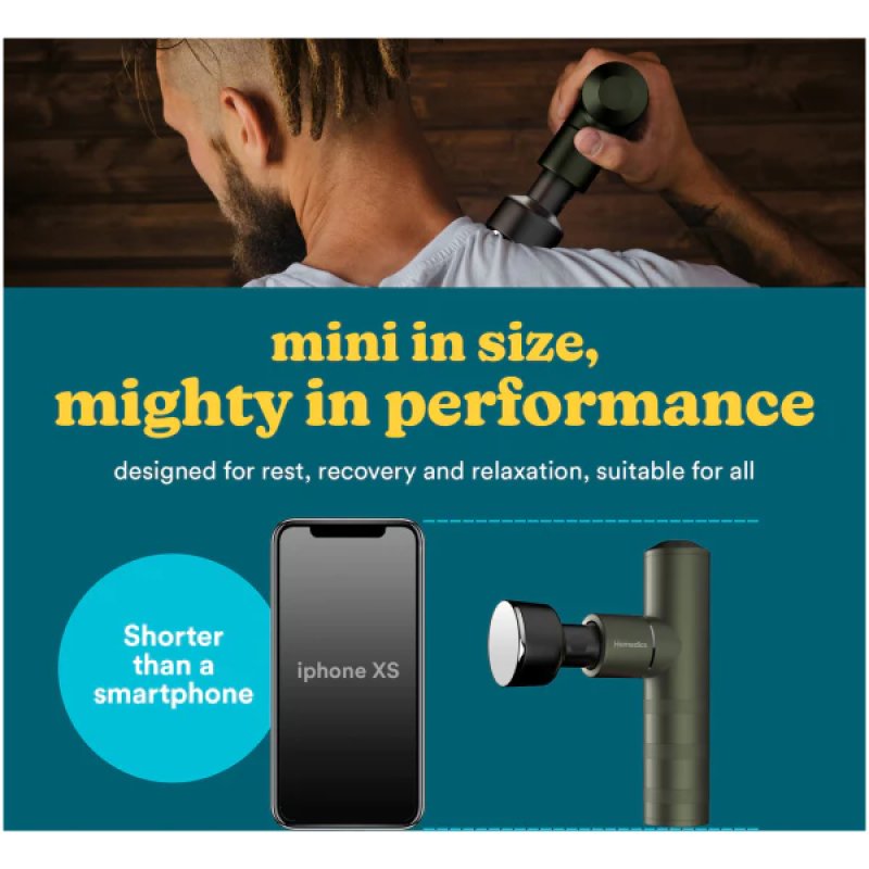 Homedics HHP-65GN MYTI Mini Massage Gun evergreen