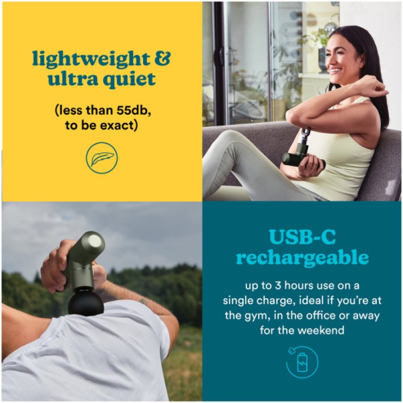 Homedics HHP-65GN MYTI Mini Massage Gun evergreen