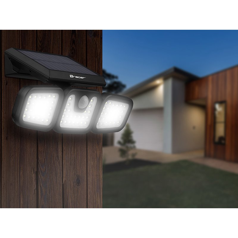 Tracer 47191 Saturn LED solar floodlight with motion sensor
