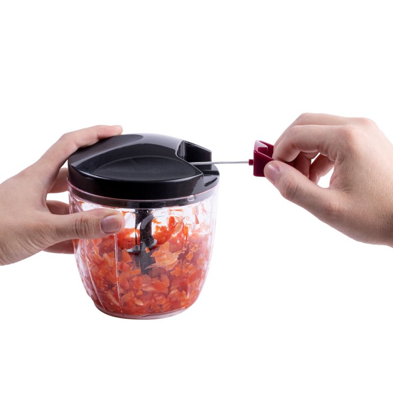JATA HMAQ4506 manual food chopper Black, Red, Transparent