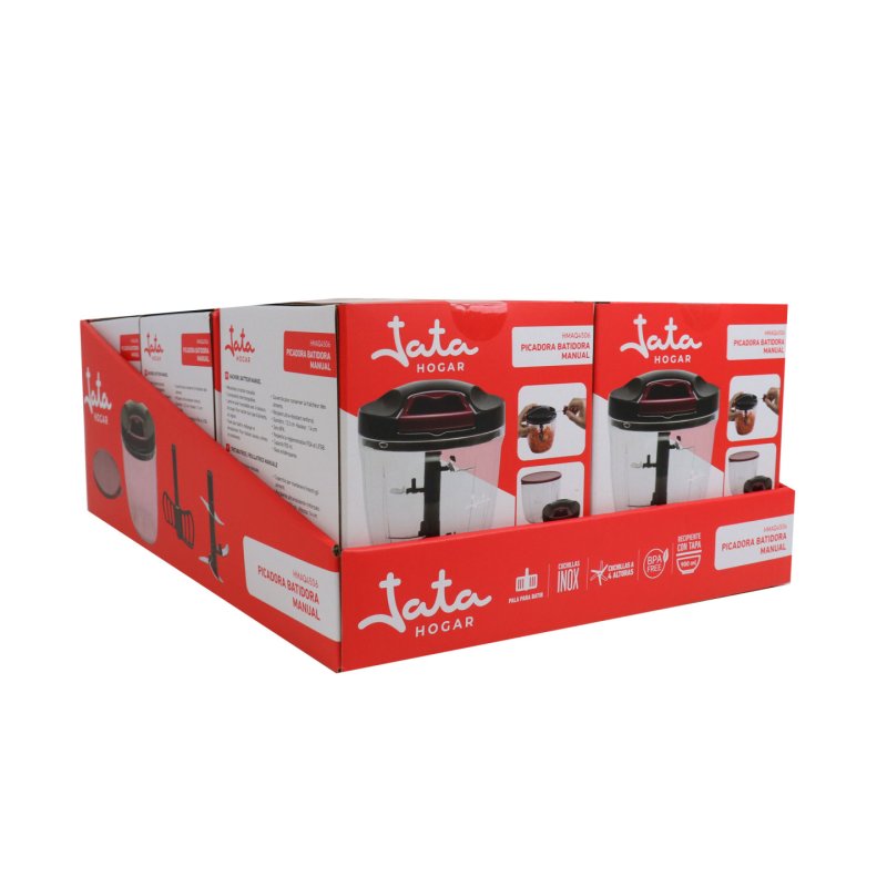 JATA HMAQ4506 ustensile pour râper et émincer Noir, Rouge, Transparent