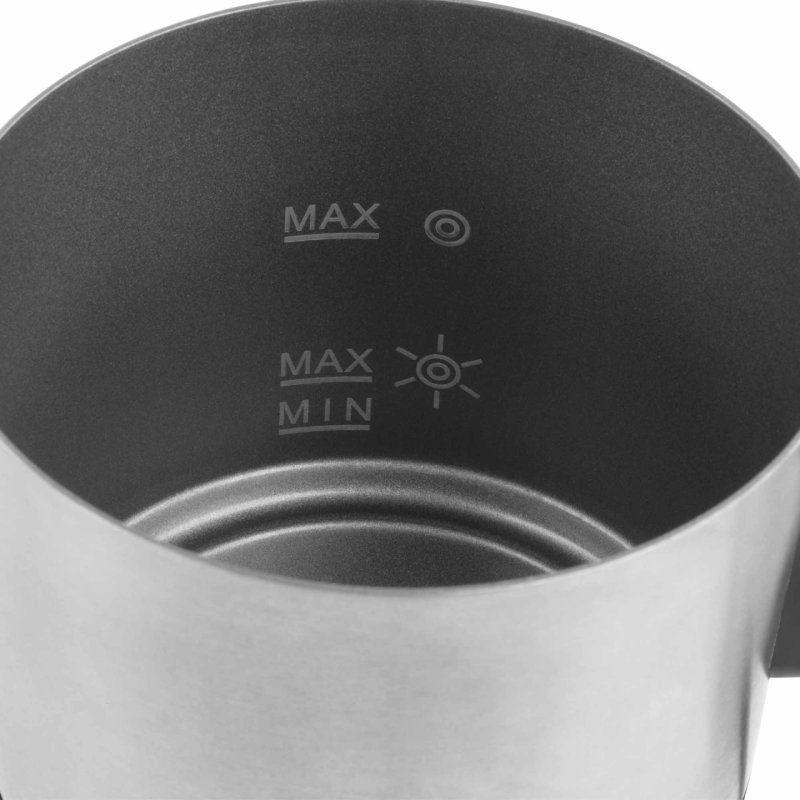 JATA JECL1900 mousseur à lait Mousseur à lait automatique Noir, Acier inoxydable