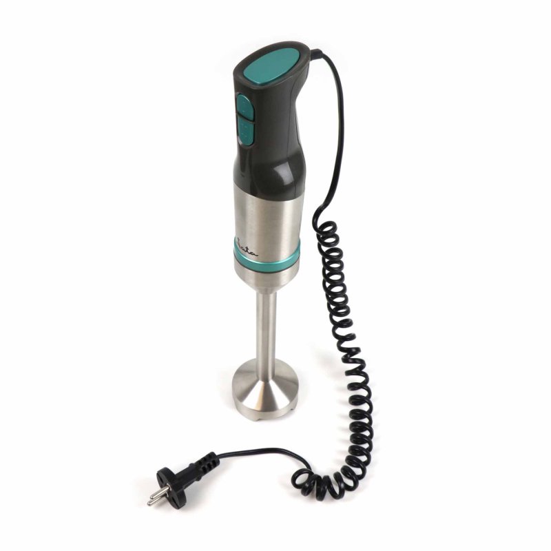 JATA JEBT1853 blender 0,7 L Mélangeur par immersion 1000 W Noir, Couleur menthe, Acier inoxydable